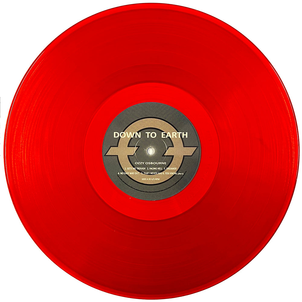 OZZY OSBOURNE LP Down To Earth (Red Translucid Coloured Vinyl)