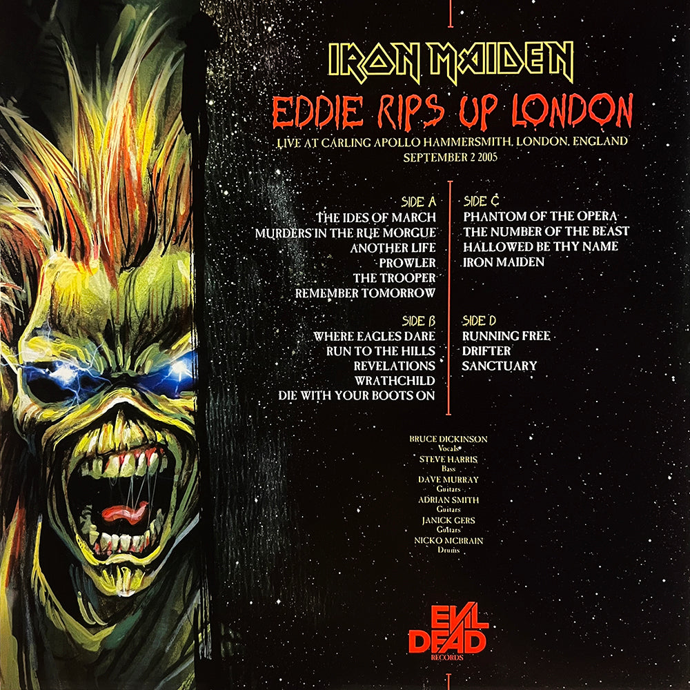 IRON MAIDEN 2xLP Eddie Rips Up London (Orange Coloured Vinyls)