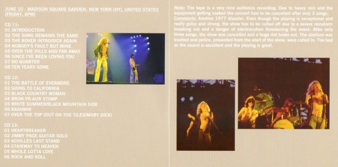 LED ZEPPELIN BOX SET 19xCD Mystery Train - United States Of America 1977