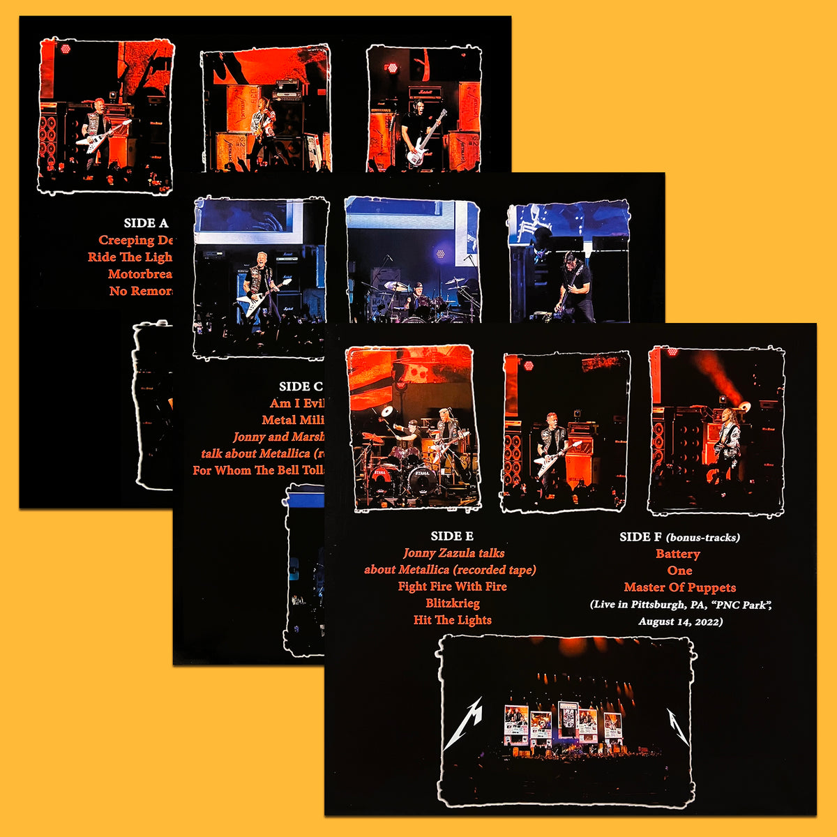 METALLICA 3xLP+2CD BOX SET Celebration Night (Crystal Clear Coloured) 320 Copies