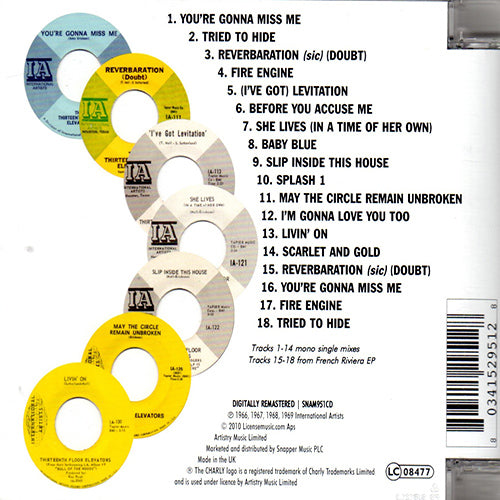 THE THIRTEENTH FLOOR ELEVATORS CD 7th Heaven: Music Of The Spheres