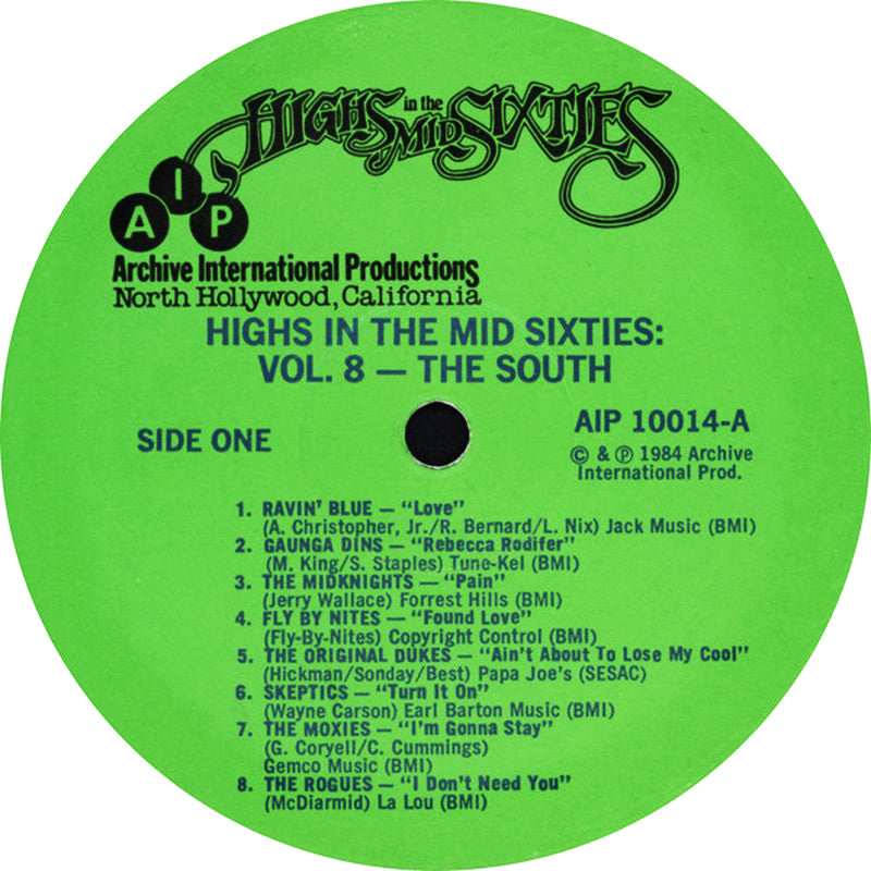 VARIOS LP Highs In The Mid Sixties Volume 8: The South