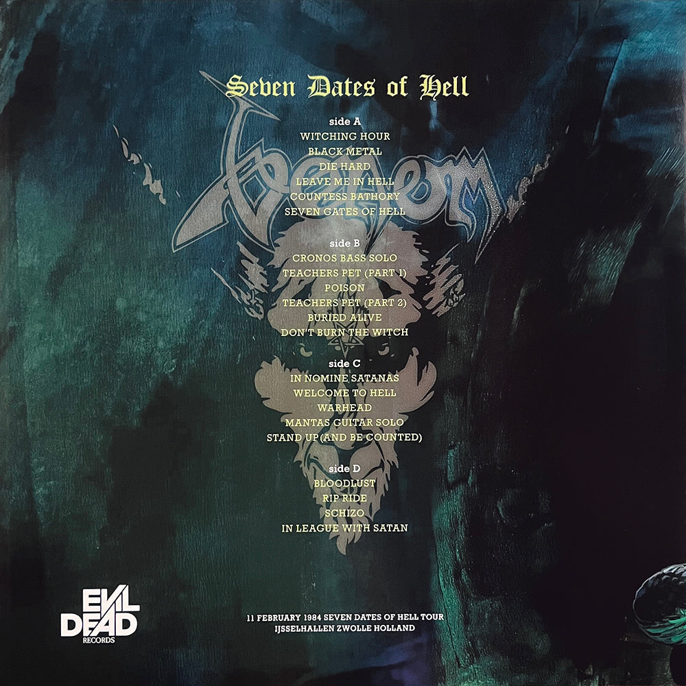 VENOM 2xLP Seven Dates Of Hell (Green Army Coloured Vinyls)