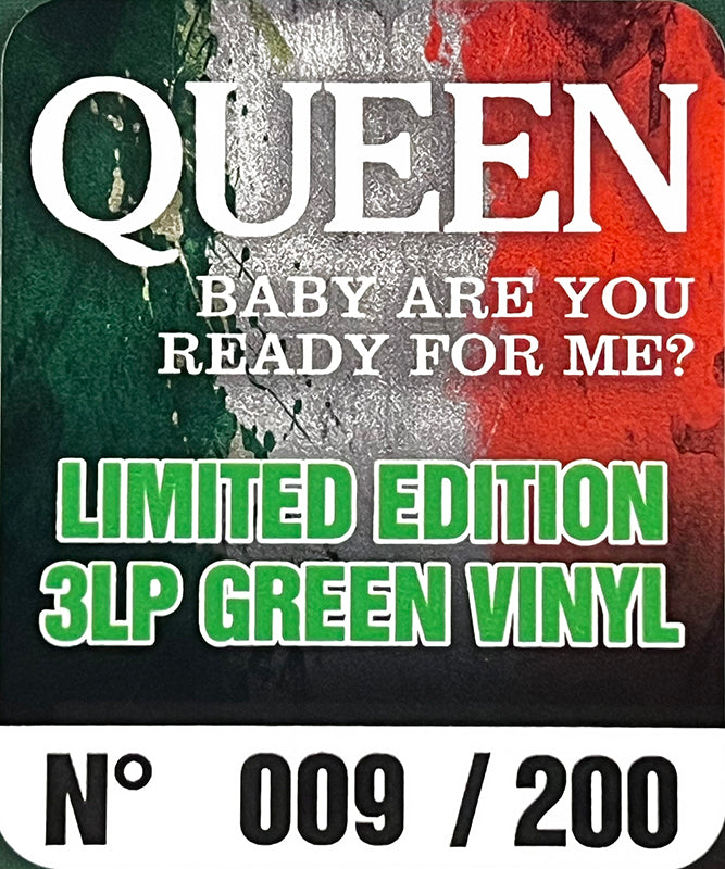 QUEEN 3xLP Baby Are You Ready For Me? The First Italian Night (Green Colour) 200 Numbered Copies