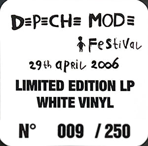DEPECHE MODE LP Festival 2006 (White Colour 250 Numbered Copies)