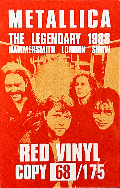 METALLICA 3xLP BOX SET Damaged Justice At Hammersmith (Red Colour 175 Copies)