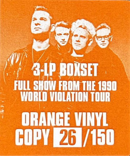 DEPECHE MODE 3xLP BOX SET World Violation (Orange Colour Vinyls) + Bonus Tracks