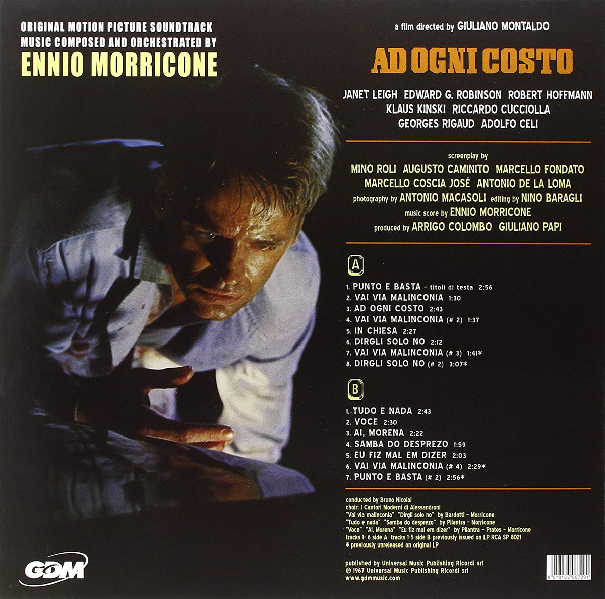 ENNIO MORRICONE LP Ad Ogni Costo (Orange Coloured Vinyl)