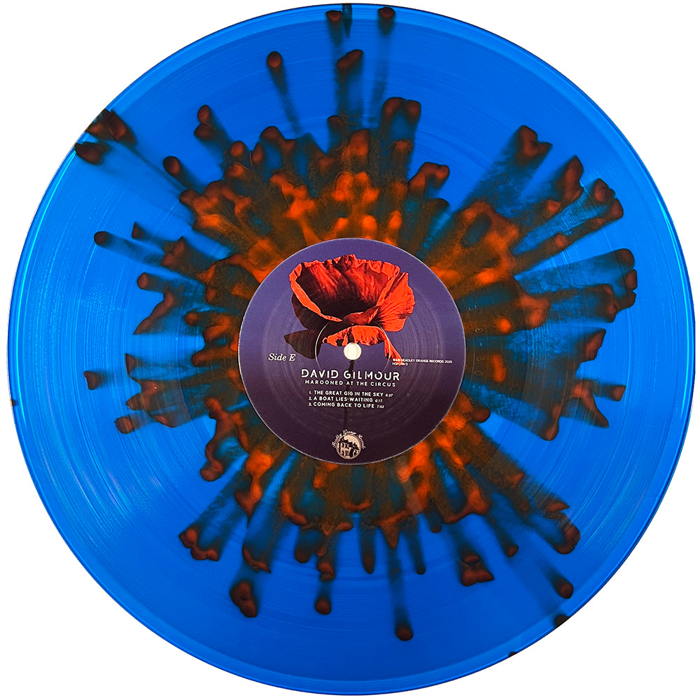 DAVID GILMOUR 3xLP Marooned At The Circus (Blue & Orange Splatter Colour Vinyls)