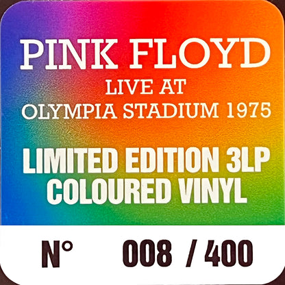 PINK FLOYD 3xLP Live At Olympia Stadium 1975 (Coloured 400 Numbered Copies)