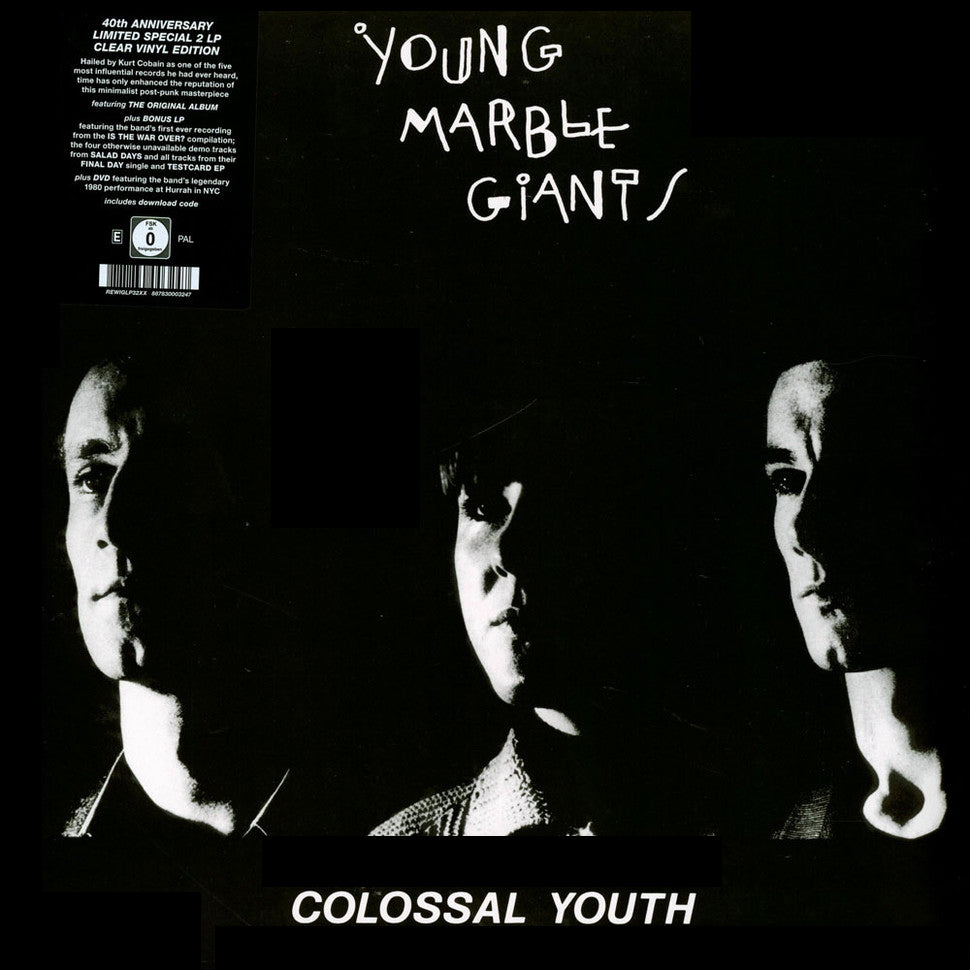 YOUNG MARBLE GIANTS 2xLP+DVD Colossal Youth Clear Vinyl Limited Special Edition