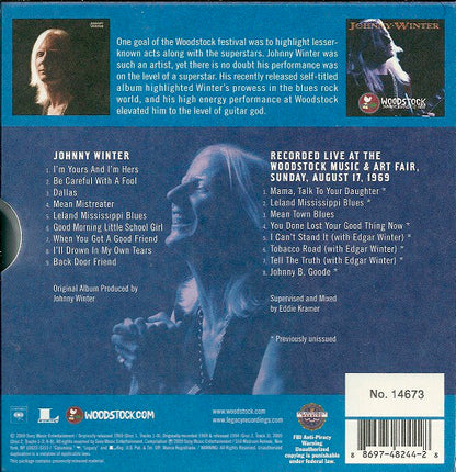JOHNNY WINTER 2xCD The Woodstock Experience