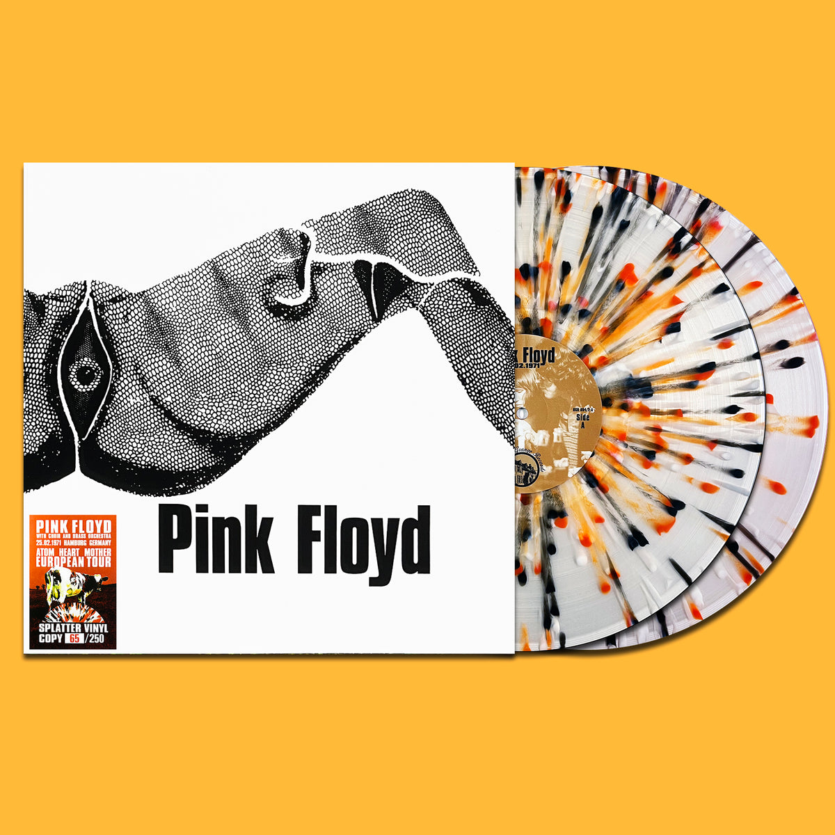 PINK FLOYD 2xLP Hamburg Germany 25.02.1971 (Splatter Multicoloured Numbered)