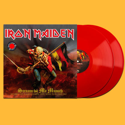 IRON MAIDEN 2xLP Scream For Me Munich (Red Coloured Vinyls) 250 Copies