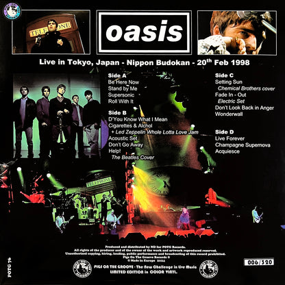 OASIS 2xLP Destination Budokan (Purple & Blue Coloured) 320 Numbered Copies