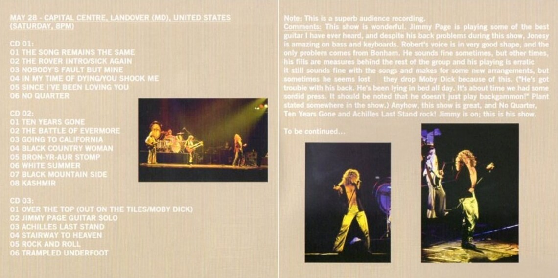 LED ZEPPELIN BOX SET 19xCD Mystery Train - United States Of America 1977