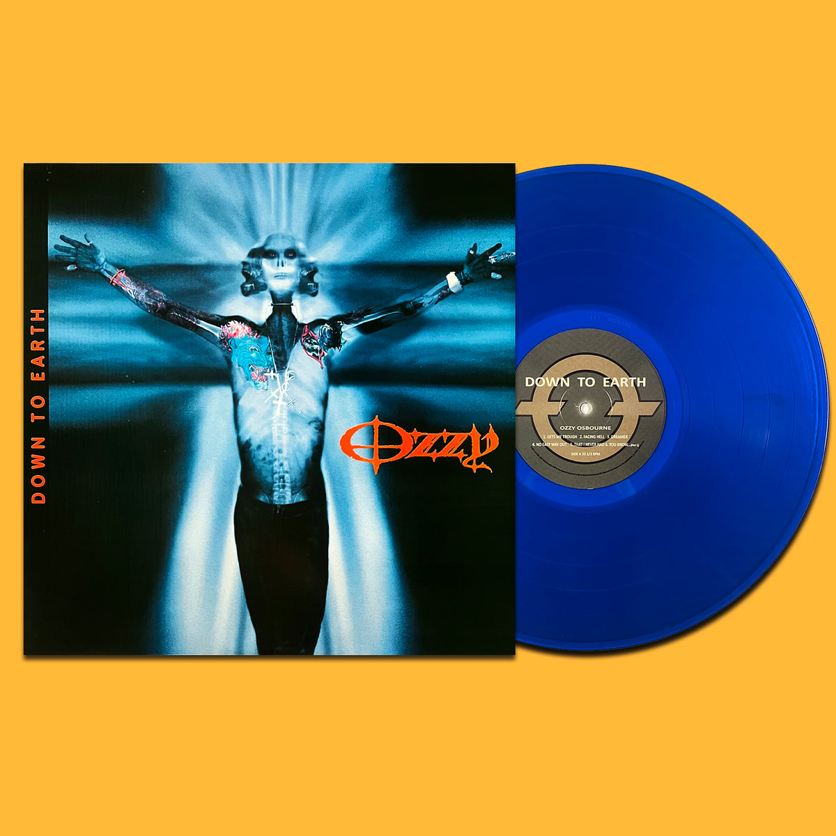OZZY OSBOURNE LP Down To Earth (Blue Translucid Coloured Vinyl)