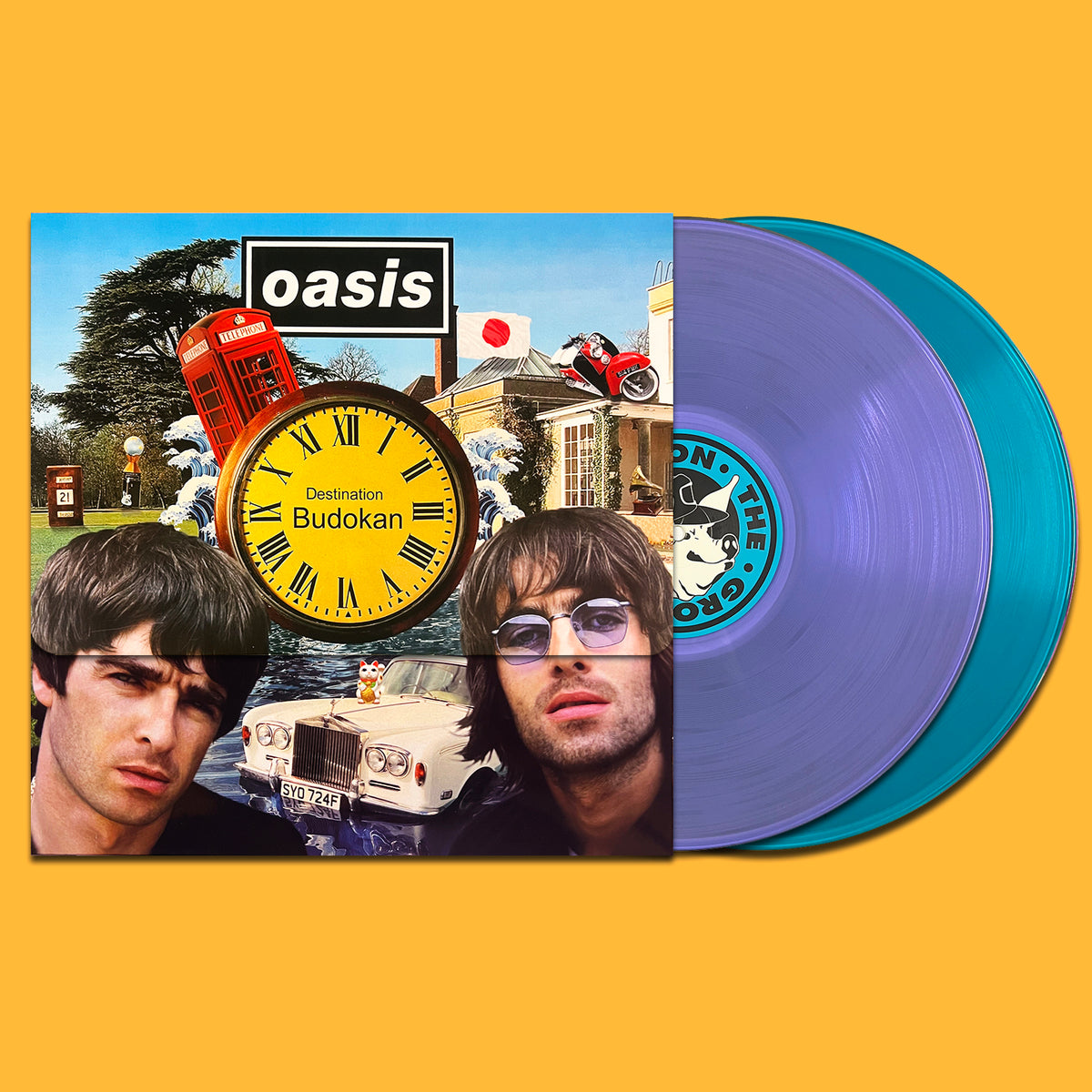 OASIS 2xLP Destination Budokan (Purple & Blue Coloured) 320 Numbered Copies