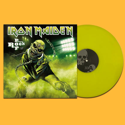 IRON MAIDEN LP Rock Pop '83 (Green Lime Coloured Vinyl) Gatefold Cover
