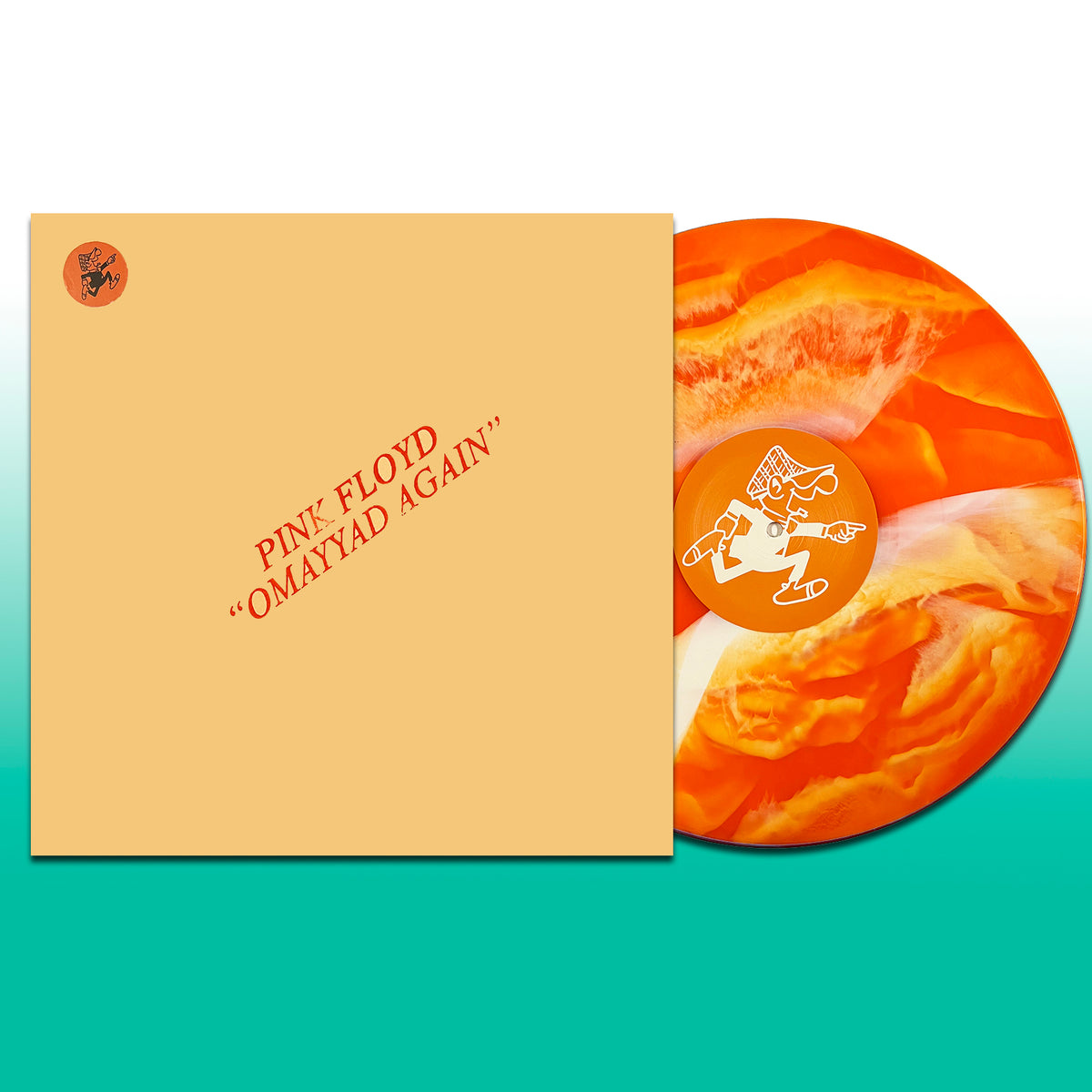 PINK FLOYD LP OMAYYAD Again (Orange Psychedelic Egg Splash Coloured Vinyl)