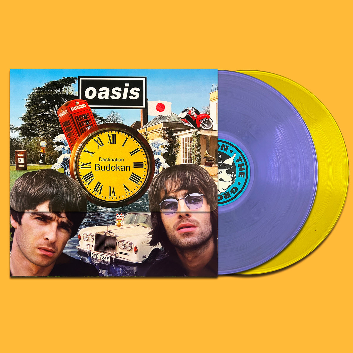 OASIS 2xLP Destination Budokan (Purple & Yellow Coloured) 320 Numbered Copies