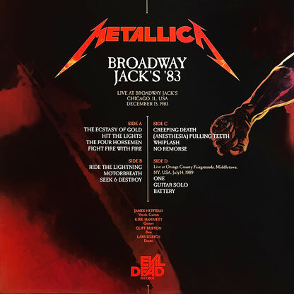 METALLICA 2xLP Broadway Jack's '83 (Red/Brown Smoke Coloured Vinyl)
