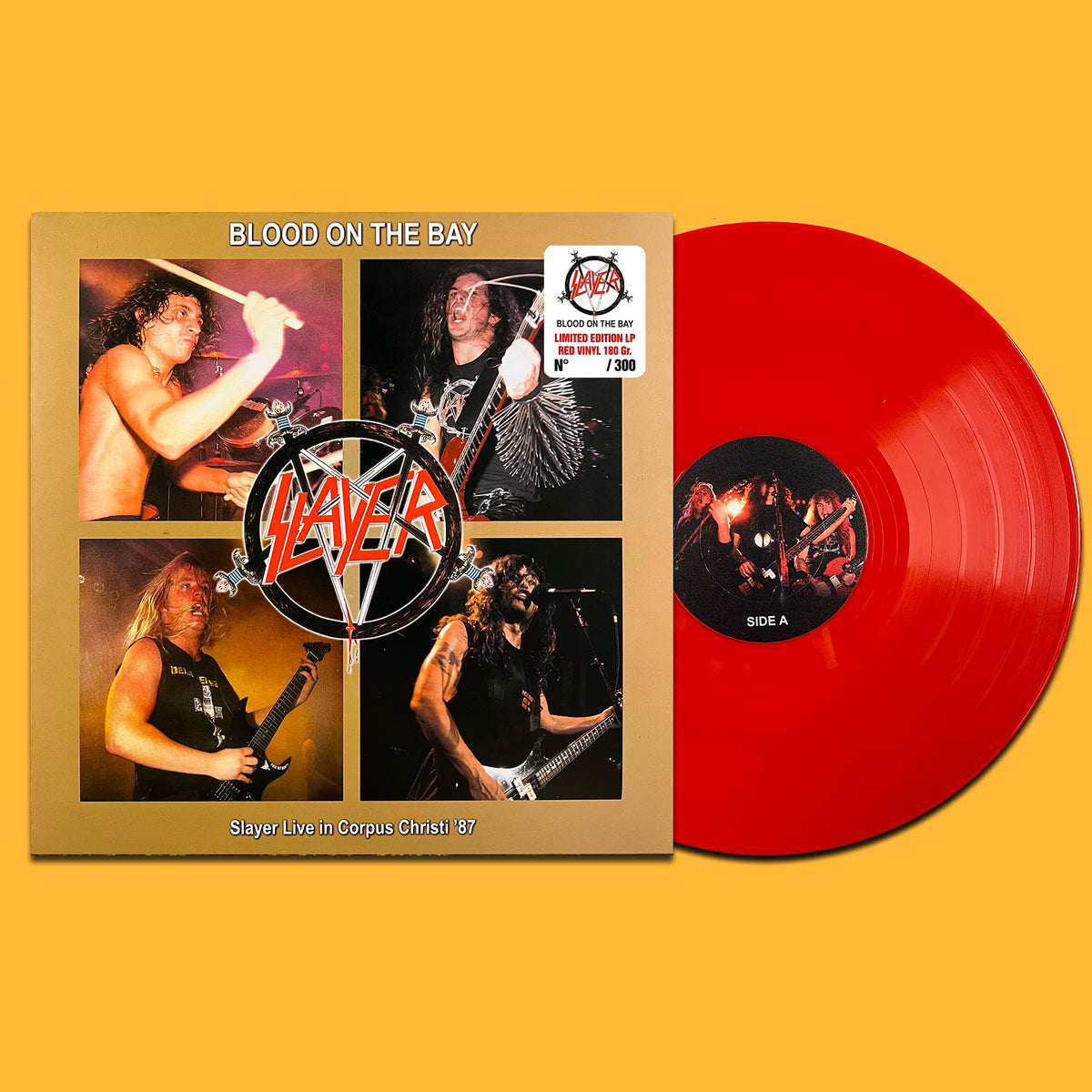 SLAYER LP Blood On The Bay - Live In Corpus Christi ’87 (Red Colour) PROMO