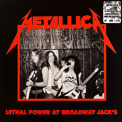 METALLICA 3xLP Lethal Power At Broadway Jack’s (White Black Colour) 175 Numbered