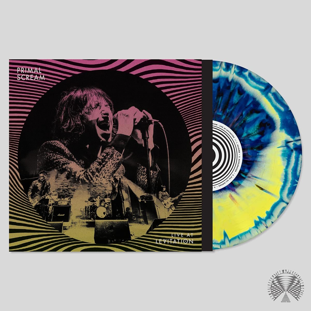 PRIMAL SCREAM LP Live At Levitation (Yellow / Blue Coloured Indie Store)