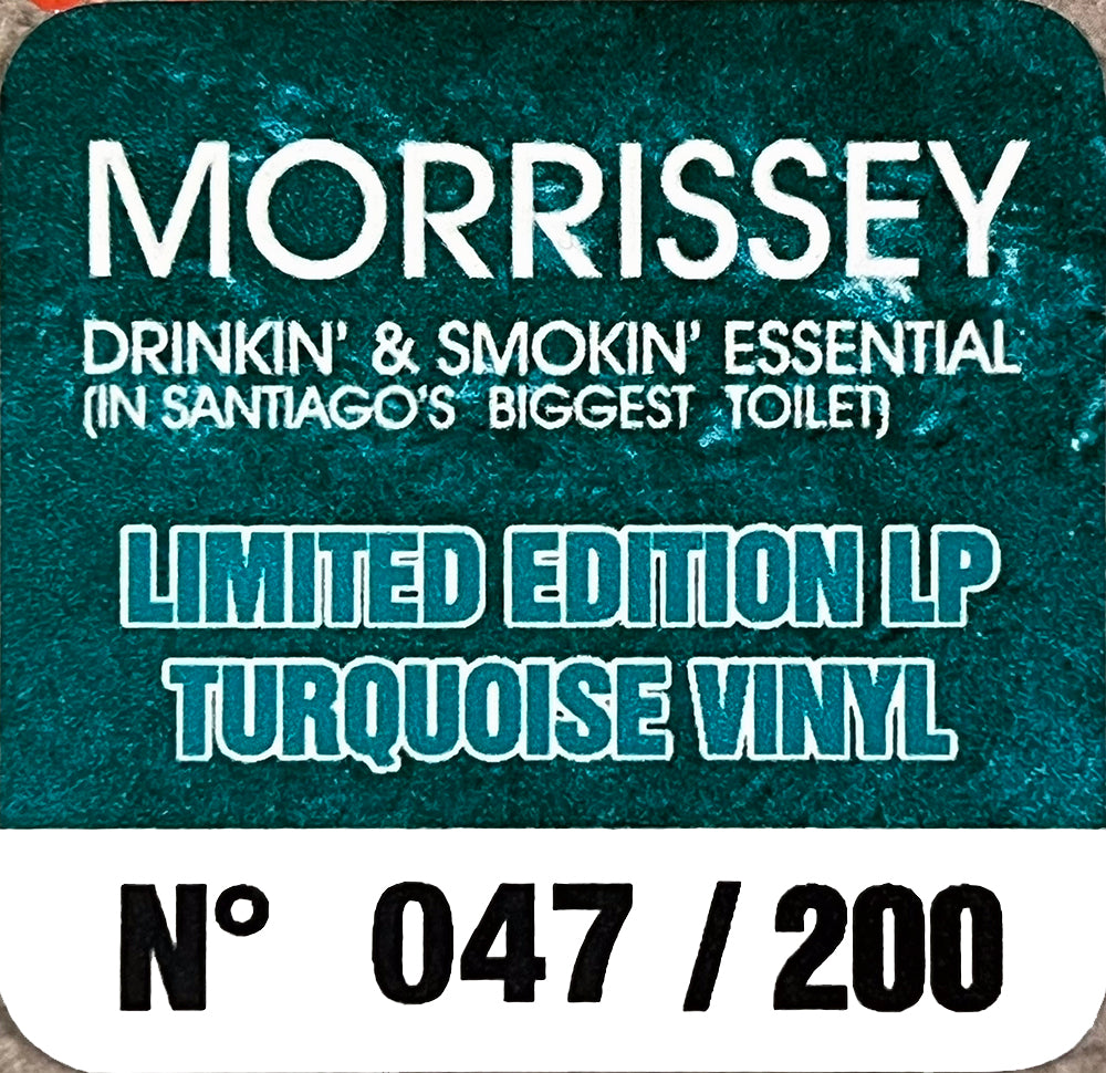 MORRISSEY LP Drinking & Smoking Essential (Turquoise Coloured 200 Copies)
