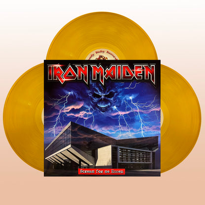 IRON MAIDEN 3xLP Scream for me Essen (Crystal Orange Colour 320 Numbered Copies)