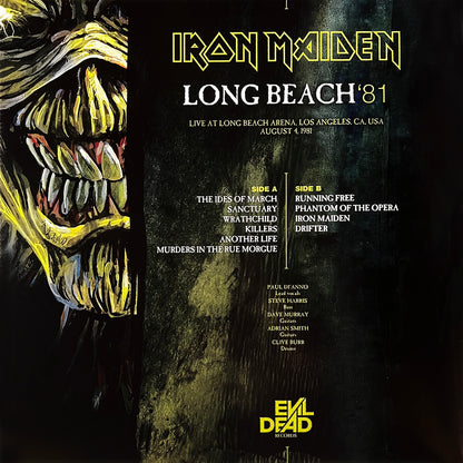 IRON MAIDEN LP Long Beach '81 (Smoke Dark Green Coloured Vinyl)