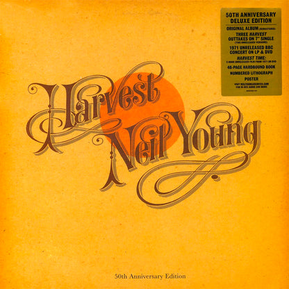 NEIL YOUNG BOX SET Harvest 2xLP+7"+2xDVD+Book (50th Anniversary Deluxe Edition)