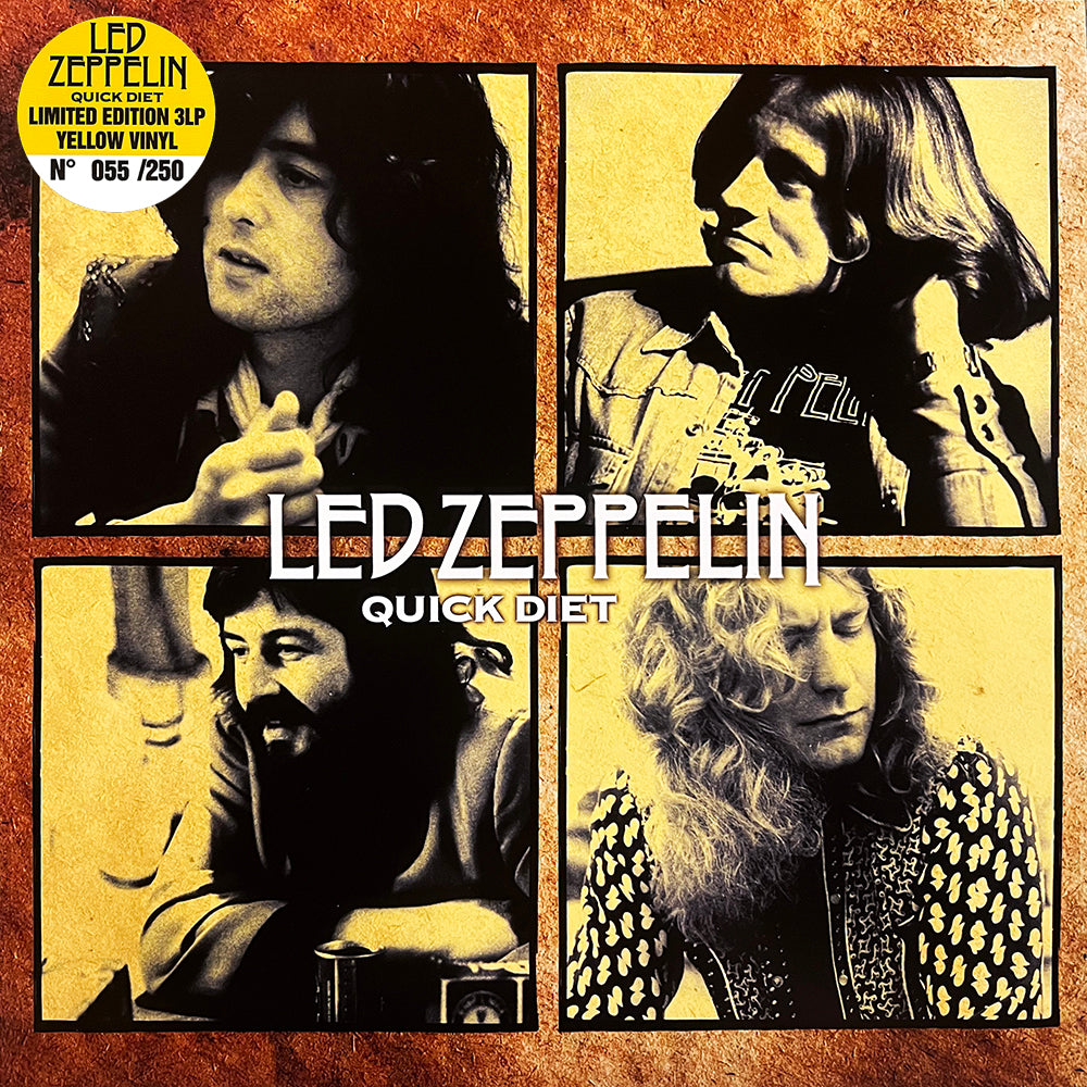 LED ZEPPELIN 3xLP Quick Diet (Yellow Coloured Vinyls) 250 Numbered Copies