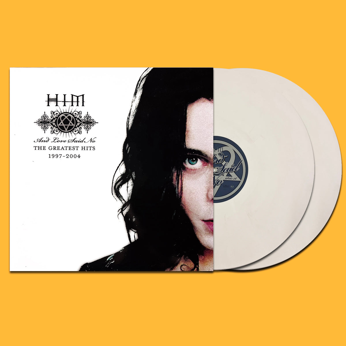 HIM 2xLP And Love Said No The Greatest Hits 1997-2004 (White Marbled Colour)