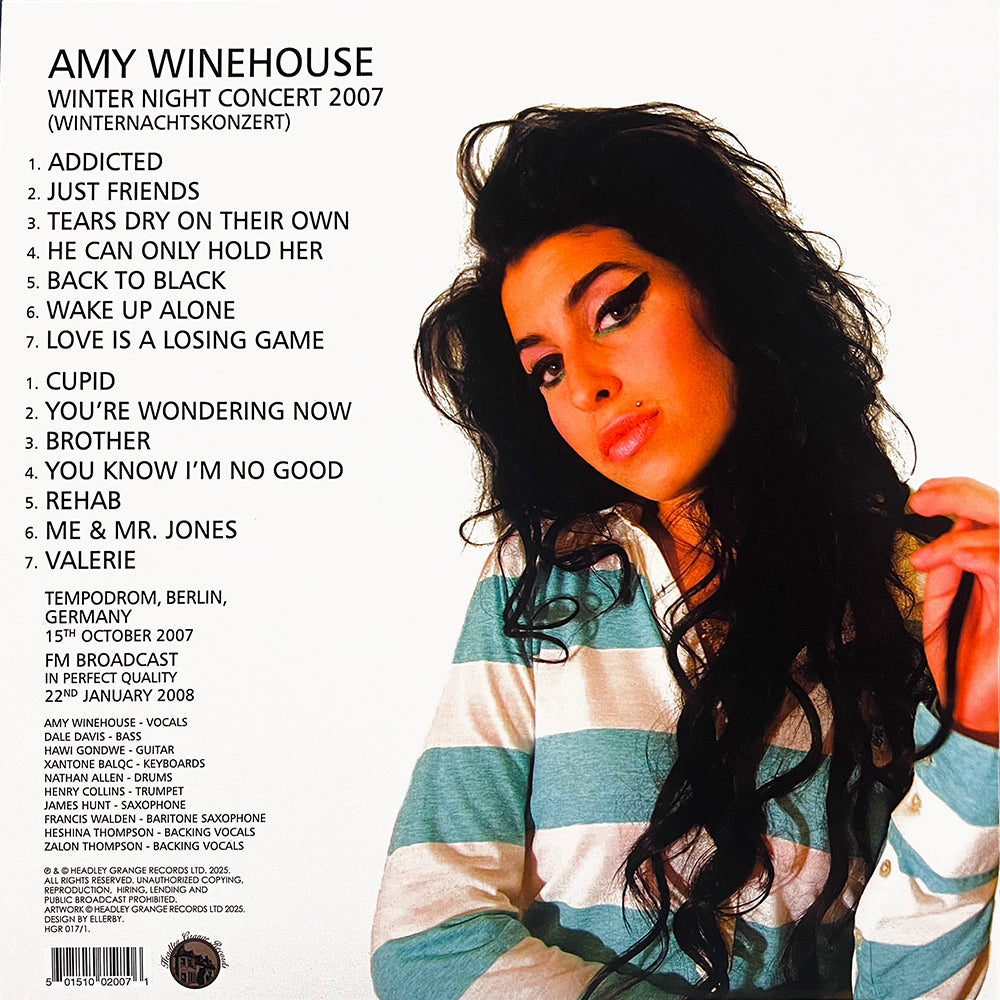 AMY WINEHOUSE LP Winter Night Concert Tempodrom Berlin 2007 (White Colour Vinyl)