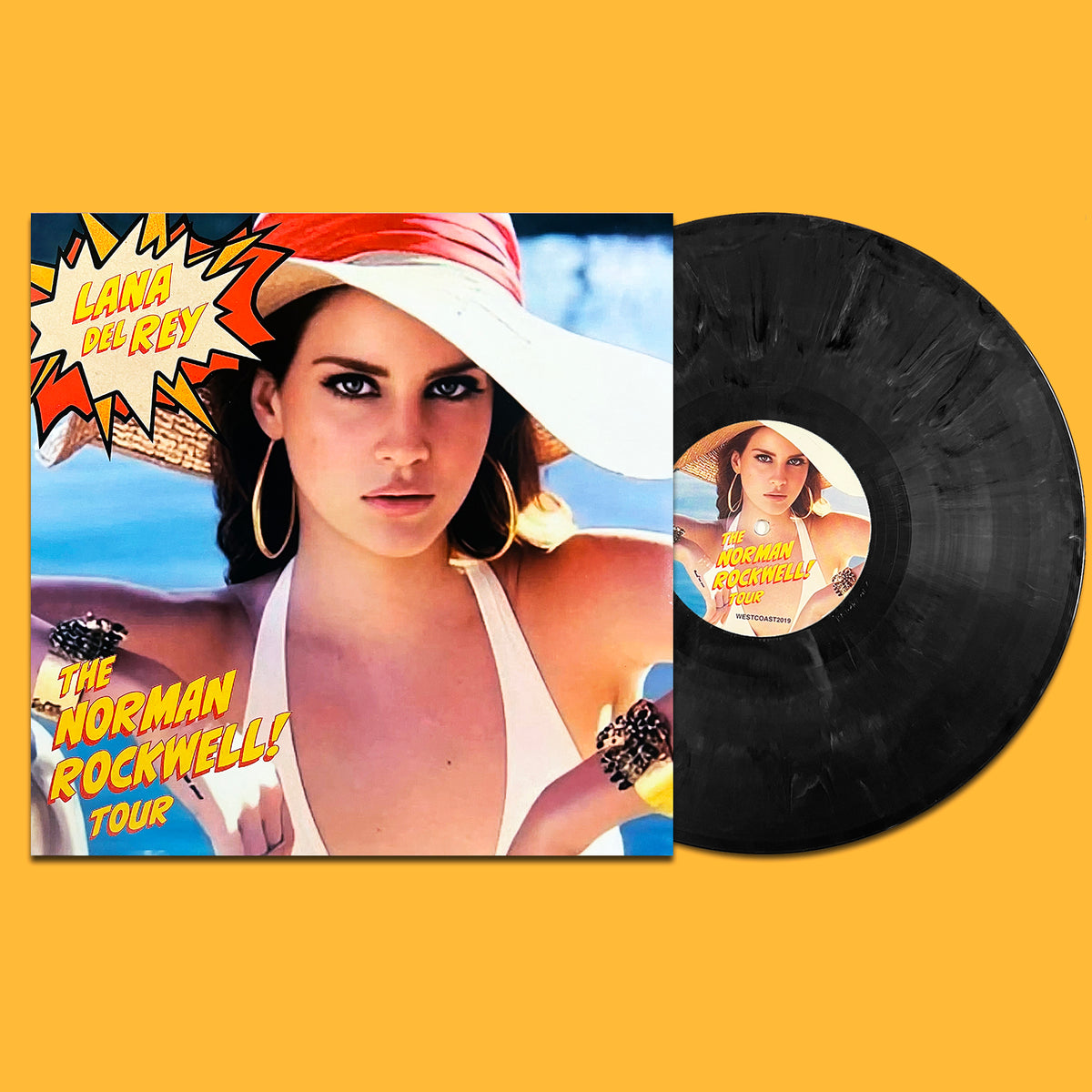LANA DEL REY LP Crimson and Clover, Honey (Dark Grey Marble Colour)