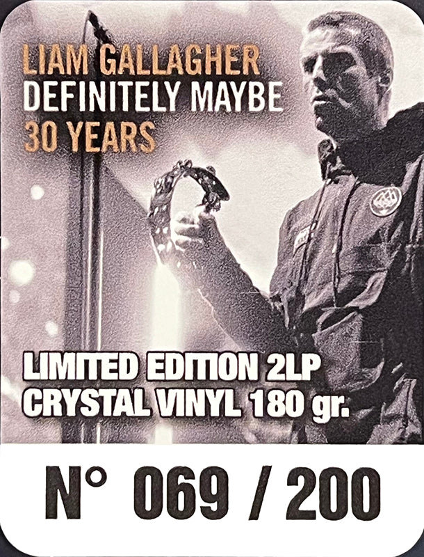 LIAM GALLAGHER 2xLP Definitely Maybe 30 Years (Crystal Coloured Vinyls) PROMO ED