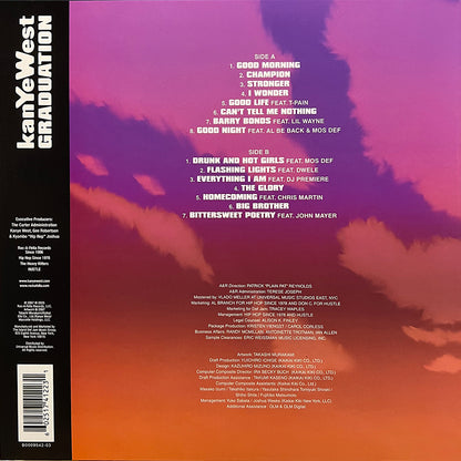 KANYE WEST LP Graduation (Pink Coloured Vinyl) + 2 Bonus Tracks