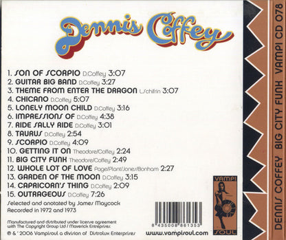 DENNIS COFFEY CD Big City Funk