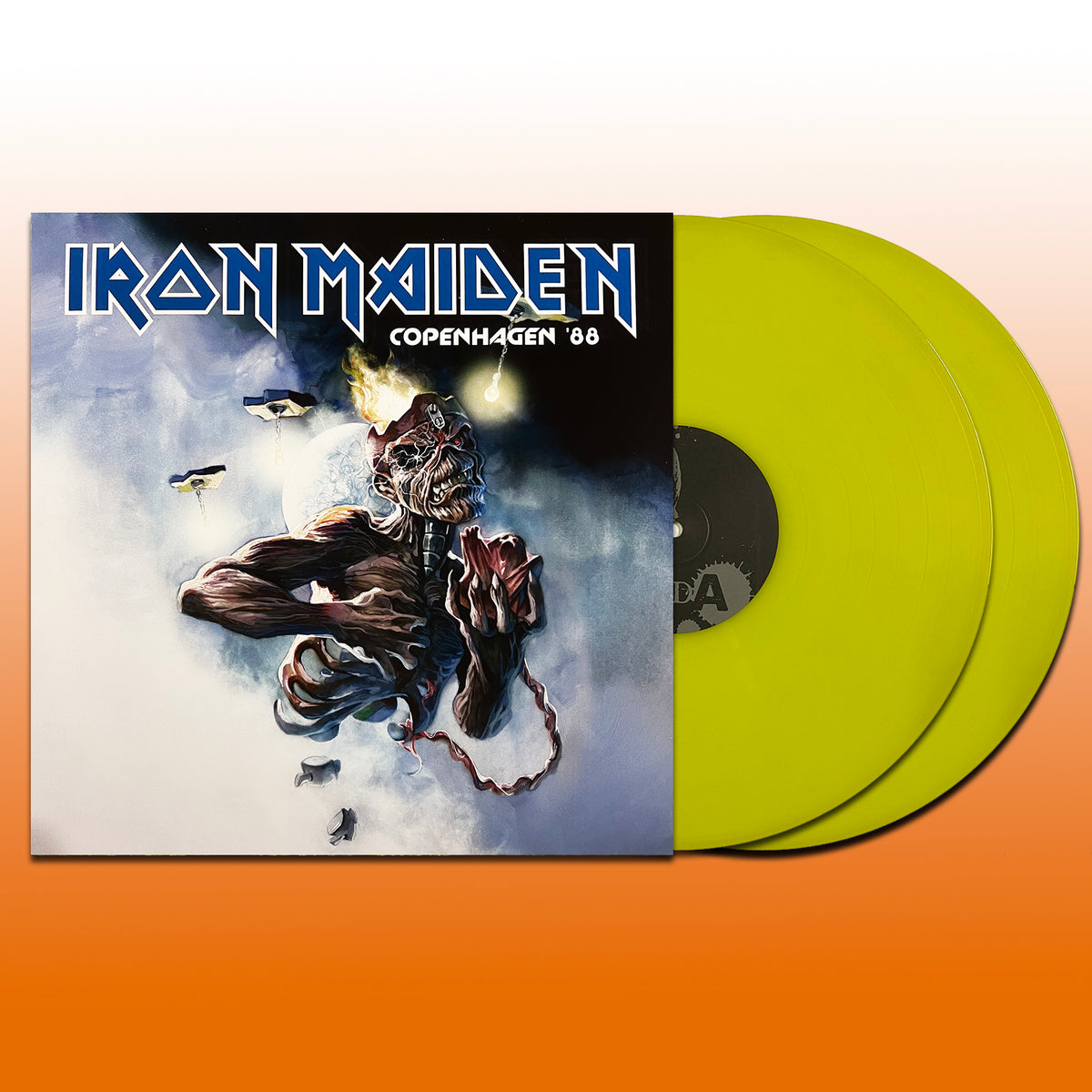IRON MAIDEN 2xLP Copenhagen `88 (Yellow Lime Coloured Vinyls)