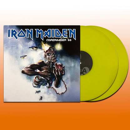 IRON MAIDEN 2xLP Copenhagen `88 (Yellow Lime Coloured Vinyls)