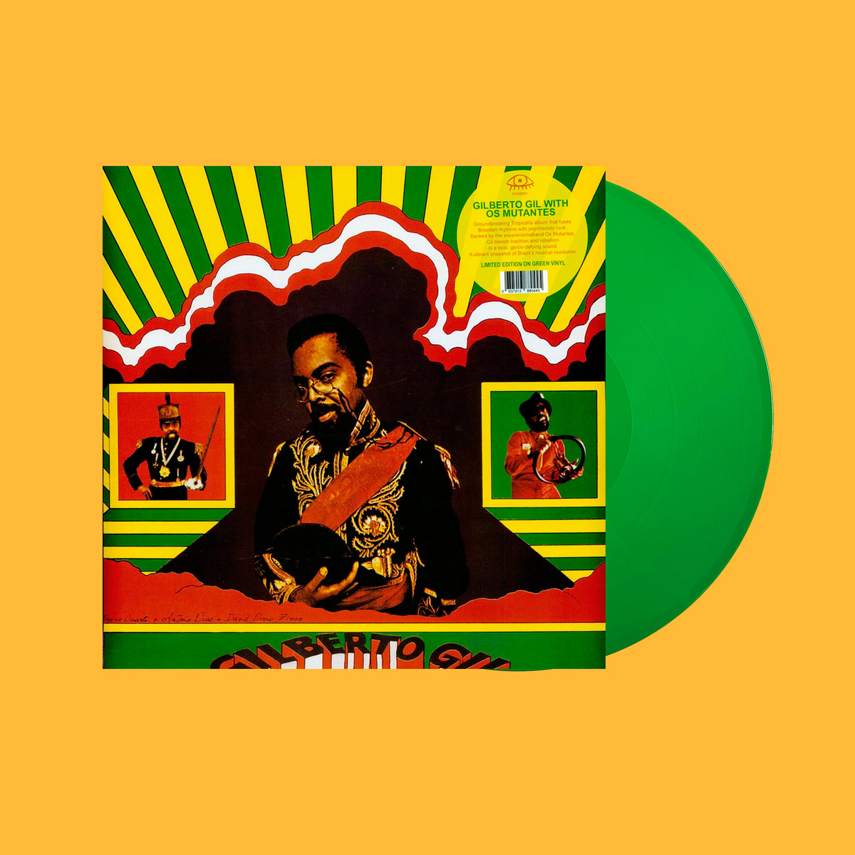 GILBERTO GIL LP Gilberto Gil With Os Mutantes (Green Coloured Vinyl)