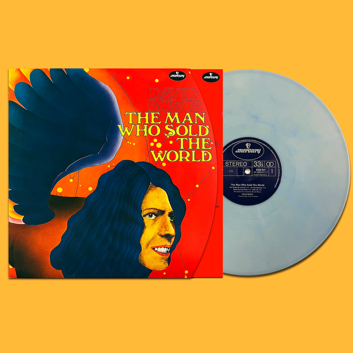 DAVID BOWIE LP The Man Who Sold The World (Round Cover Blue Ice Coloured Vinyl)