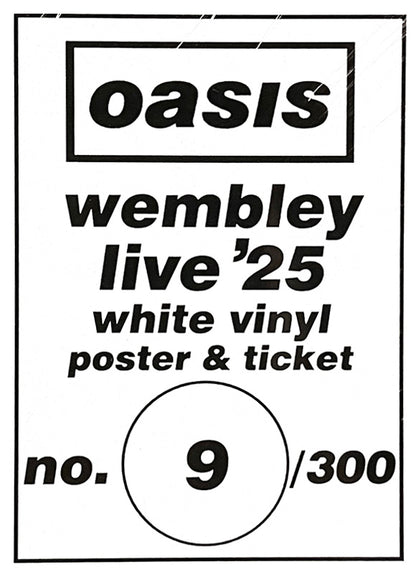 OASIS 3xLP BOX SET Wembley Live 25 (White Coloured Vinyls) 300 Numbered Copies