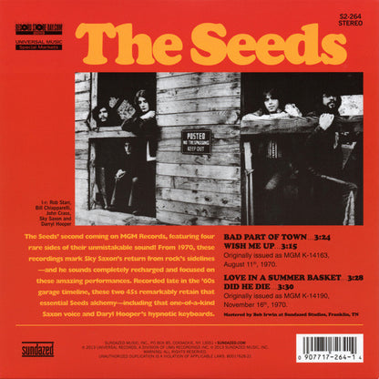 THE SEEDS 2x7" Bad Part Of Town (Record Store Day Exclusive)