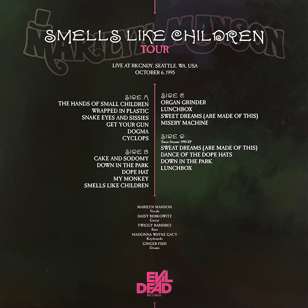 MARILYN MANSON 2xLP Smells Like Children Tour (TEST PRESSING)