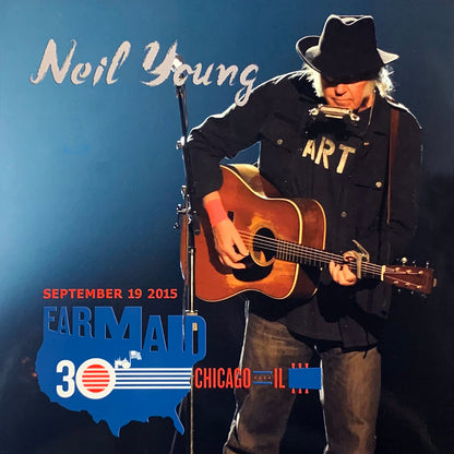 NEIL YOUNG LP Farm Aid 2015 (Red Coloured Vinyl) + DVD