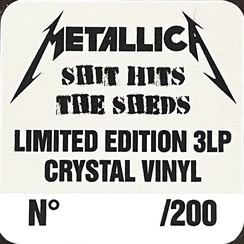 METALLICA 3xLP Shit Hits The Sheds (Crystal Coloured Vinyls) PROMO