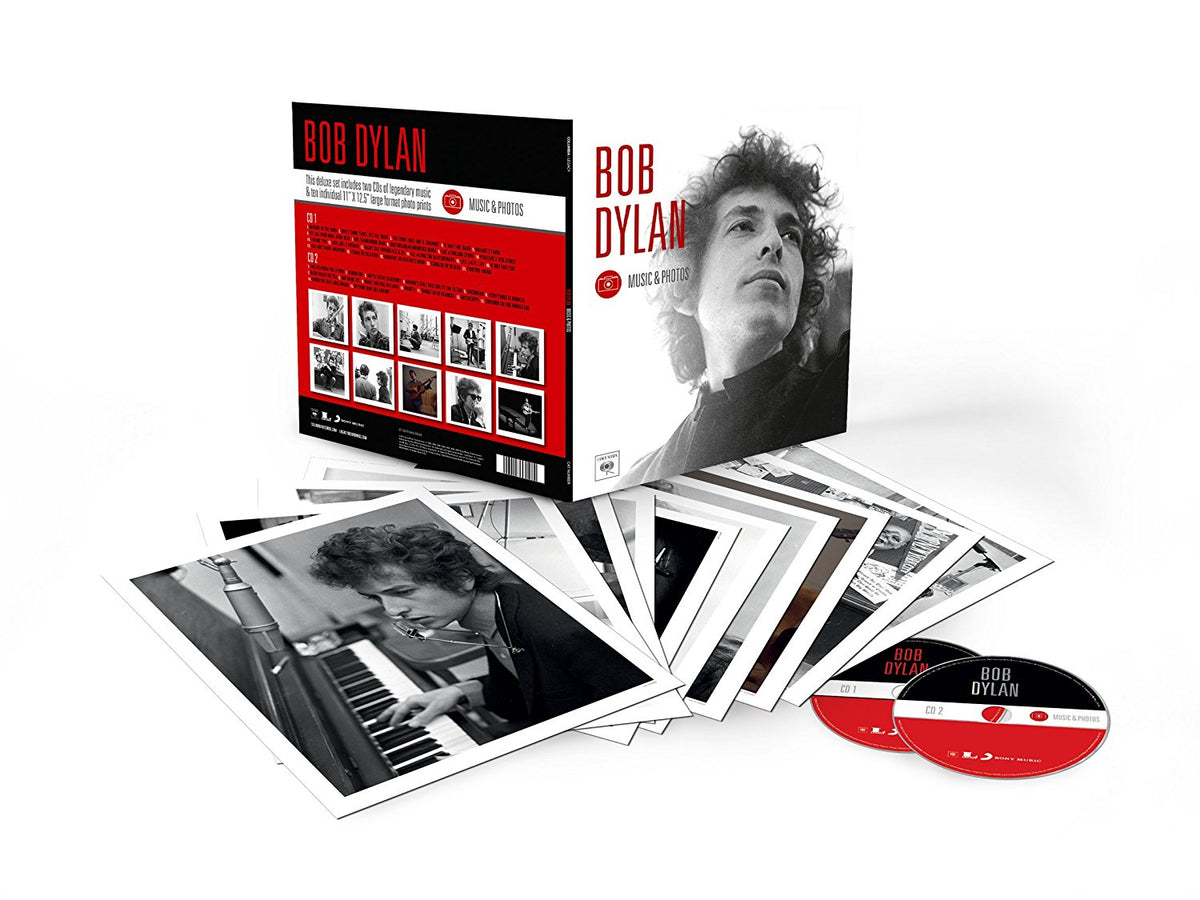BOB DYLAN BOX SET 2xCD+10xPhotos Music & Photos